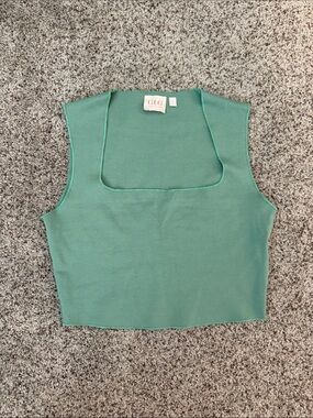 GLG Green Square Neck Cropped Tank
